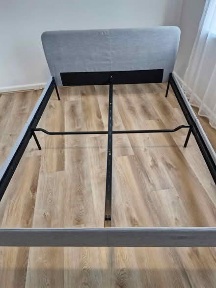 Photo of free Queen Size Bedframe and slats (Near Patterson Station) #1