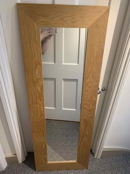 Photo of free Tall wood mirror (Camden tube station NW1) #1