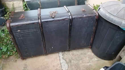 Photo of free Vintage wooden trunk (HX7) #1