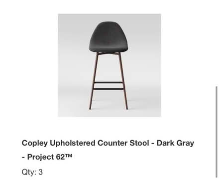 Photo of free Counter height stools (grey fabric) (Long Grove) #3