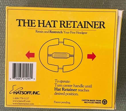 Photo of free Hat Retainer (Terra Linda) #2
