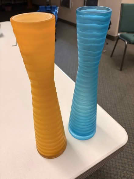 Photo of free 2 Tall Glass Vases (Don Mills and Eglinton) #2