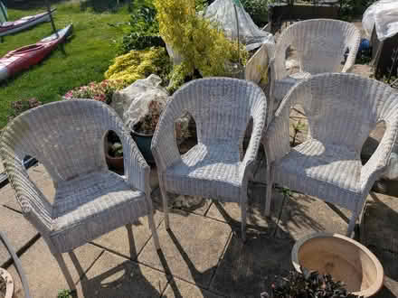 Photo of free 4 wicker chairs (Duddingston EH15) #1