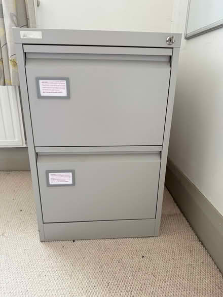 Photo of free 2 drawer silver line filing cabinet (Shoreham-by-sea BN43) #2