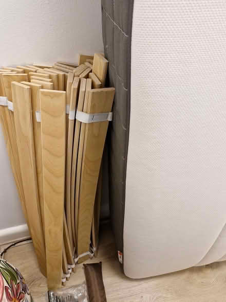 Photo of free Queen Size Bedframe and slats (Near Patterson Station) #2