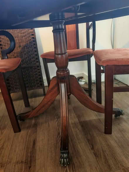 Photo of free Round dining table with 4 chairs (HA8 7TA) #4
