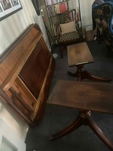 Photo of free 7 seater antique dining table (Golborne) #2
