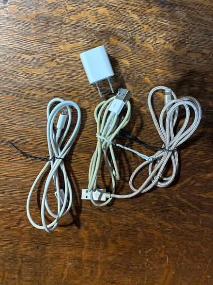 Photo of free three old iphone cables (Rockville) #1