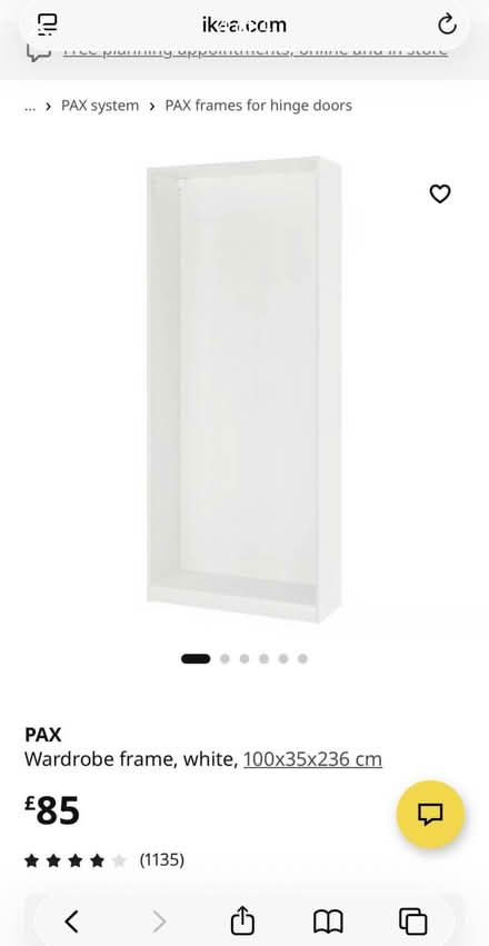 Photo of free Ikea pax wardrobe and sliding doors (Brampton, Chesterfield S40) #4