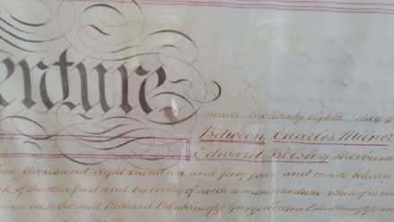 Photo of free 1851 Indenture Document In A Double-Sided Glazed Frame (Kirk Merrington DL16) #4