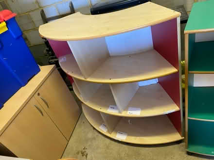 Photo of free Curved wooden book case (Tunbridge Wells) #1