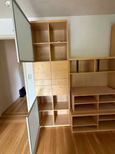 Photo of free Three piece lightwood wall storage (Mill Valley) #2
