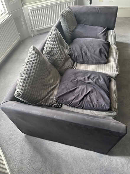 Photo of free Gray/black sofa (Earls Court SW5) #1