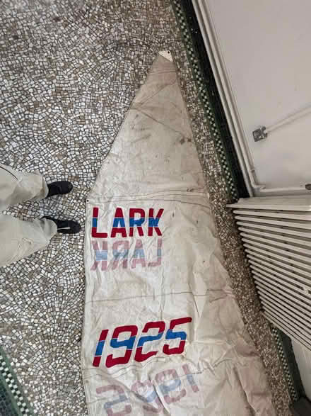 Photo of free boat sail , cut in pieces (SE16 6NF) #3