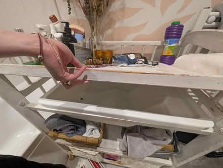 Photo of free Changing table/ baby bath/ shelves (E14 (Near Langdon Park)) #2