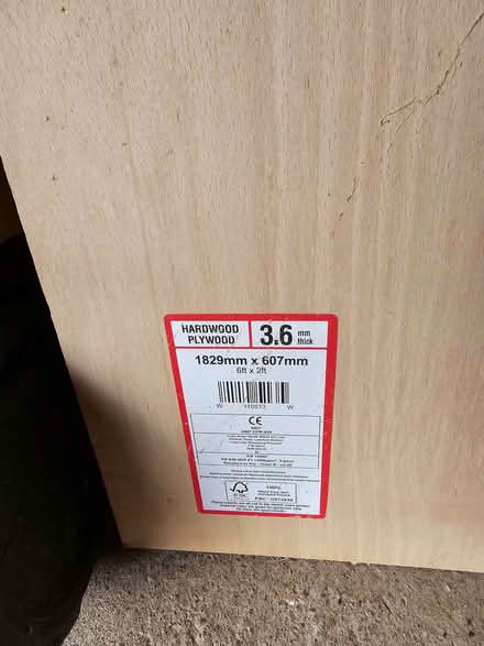 Photo of free Hardwood Plywood Sheets 3.6mm (Rosemount PH10) #2