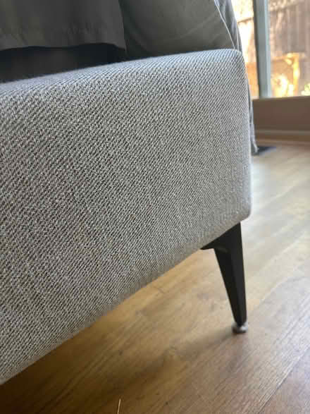 Photo of free West Elm Andes king bed w/ mattress (Iris and Jackpine) #3