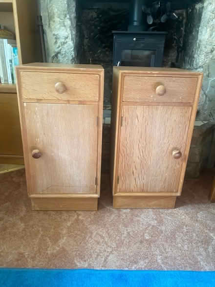 Photo of free Pair Mid-Century bedside cupboards (Easton, Portland DT5) #1