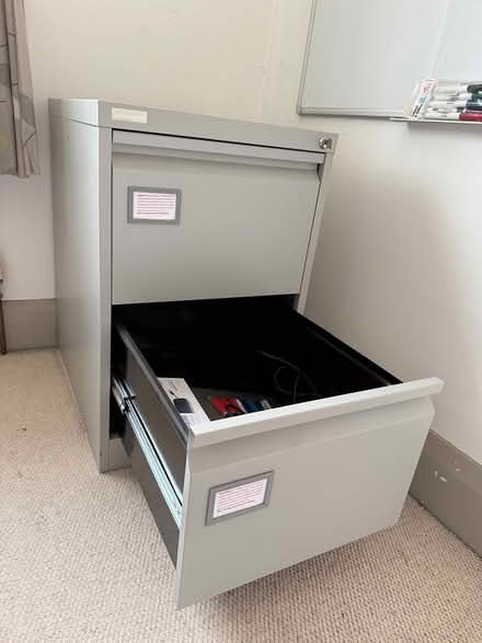 Photo of free 2 drawer silver line filing cabinet (Shoreham-by-sea BN43) #1