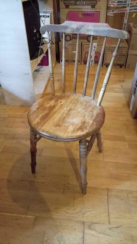 Photo of free Solid wooden chair (Cornholme, OL14) #1