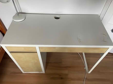 Photo of free IKEA Micke Desk White & Wood (North Ascot SL5) #2