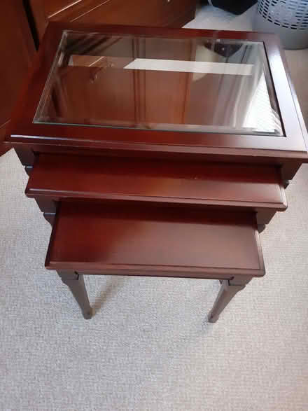 Photo of free Nest of tables with a glass top (Witham CM8) #1