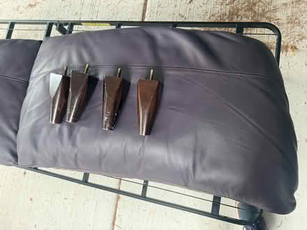 Photo of free Purple Leather Italian Couch (Meadowbrook) #2