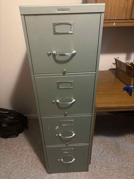Photo of free Steelcase 4-drawer file cabinet (Hillsborough NJ) #1