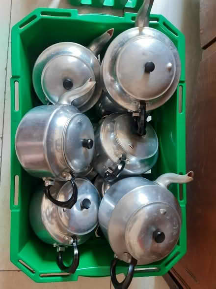 Photo of free 9 metal teapots (Woodseats S8) #1