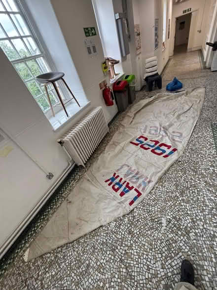 Photo of free boat sail , cut in pieces (SE16 6NF) #4