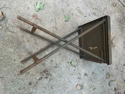 Photo of free U.S. Army folding metal table (East Watertown) #3
