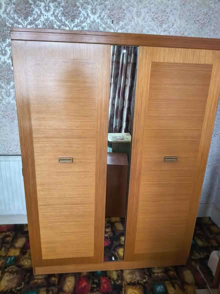 Photo of free Large Teak Wardrobe (Gorse Hill M32) #1