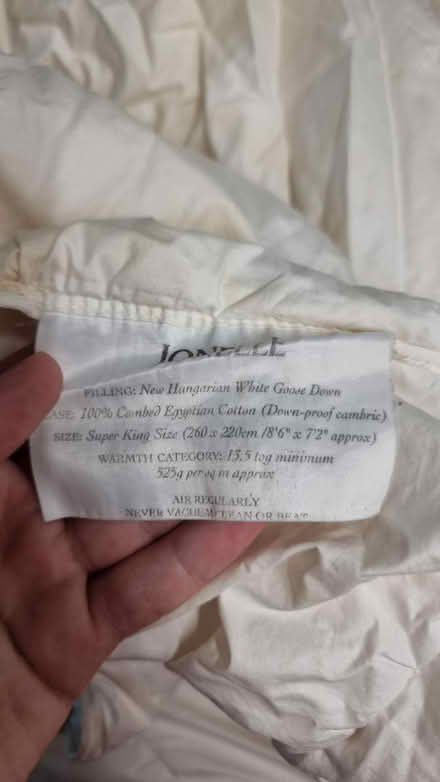 Photo of free Super King Duvet + Pillors (South hampstead NW8) #1