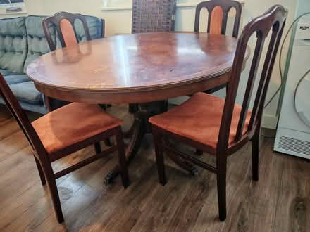 Photo of free Round dining table with 4 chairs (HA8 7TA) #1