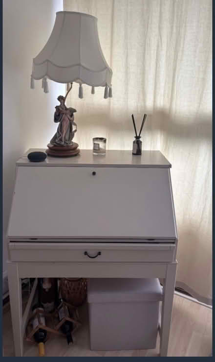 Photo of free White Wooden Secretary Desk (SW11 4ad) #1