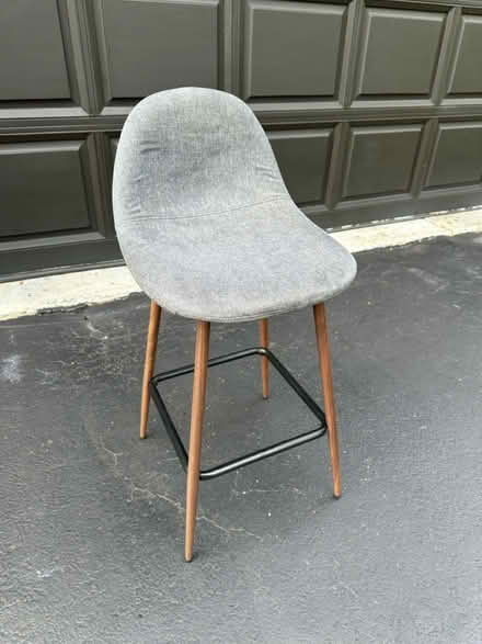 Photo of free Counter height stools (grey fabric) (Long Grove) #2