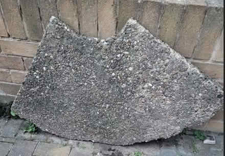 Photo of free 2 curved concrete slabs (Loughborough LE11) #1