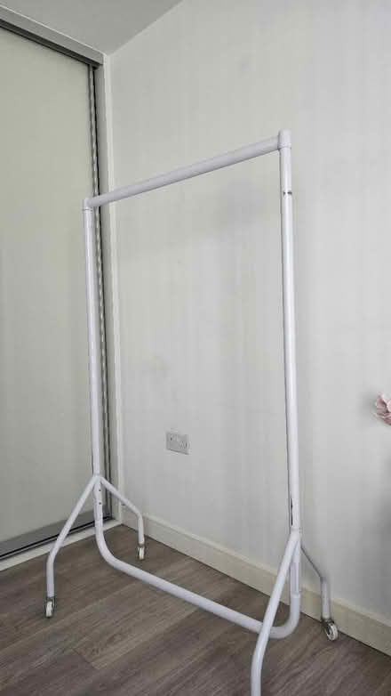 Photo of free White clothes metal rack (Saffron Central Square CR0) #1