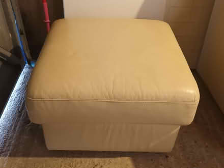 Photo of free Cream Sofa And Pouffe (Cherry Hinton Ward CB1) #2