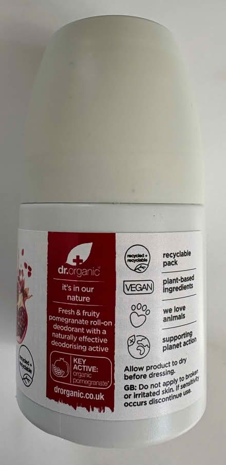 Photo of free Dr Organic Pomegranate Deodorant (Longport CT1) #2