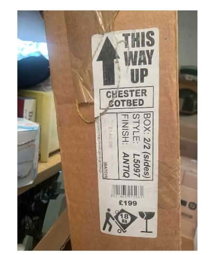 Photo of free Mamas and Papas Chester cotbed (Redhill RH1) #1