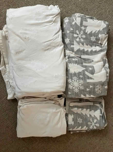 Photo of free Two Christmas/Winter Themed Double Duvet Covers (Cambridge GL2) #1