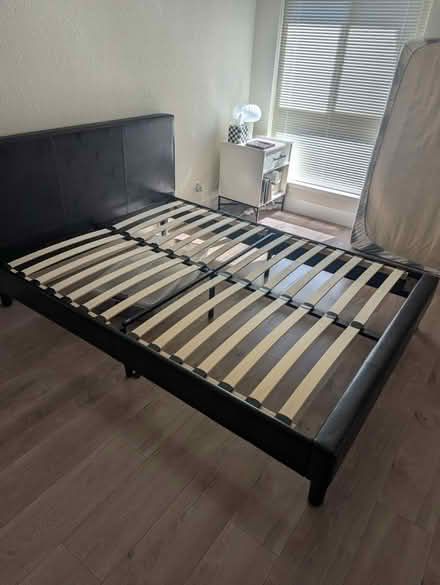 Photo of free Queen size bed frame (Campbell) #3