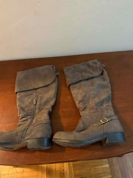 Photo of free Dark gray, non leather boots (Northern Manhattan) #2