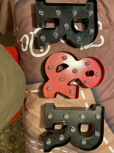 Photo of free Light up metal letters (Montebello) #1