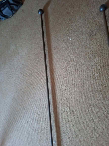 Photo of free Heavy metal curtain pole eith screw in ball ends (Morland CA10) #3