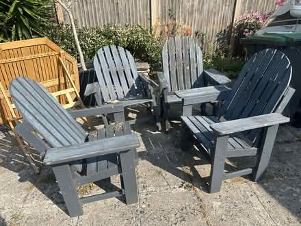 Photo of free 4 Garden Chairs (Kingsdown Park CT5) #1