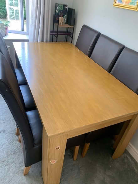 Photo of free Dinning table with chairs (Earswick YO32) #2