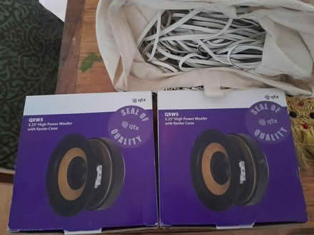 Photo of free 2x speaker cones and cabling (Govan, Glasgow G51) #1