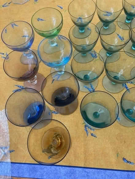Photo of free 4oz colorful stemmed glassware (Hartsdale) #1